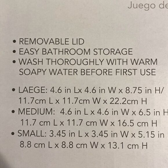 Huntington  Home Apothecary Glass Jar/Storage Set - Picture 2 of 4